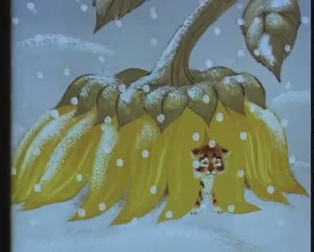 мультфильм для малышей  до 3 лет Тигрёнок на подсолнухе