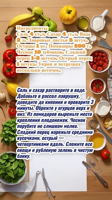 Малосольные огурцы с помидорами