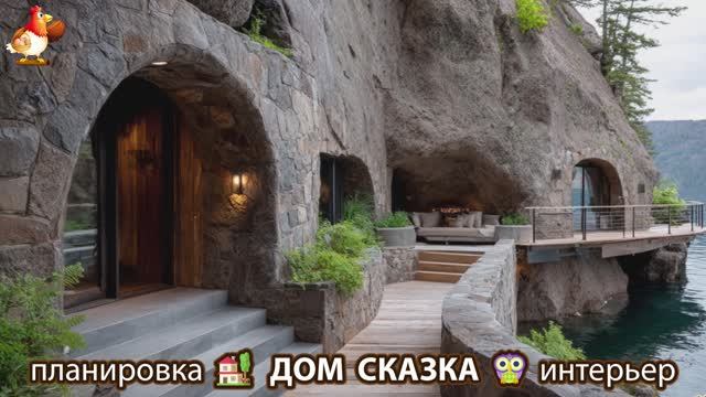 Сказочный дом мечты – 3D идея для вдохновения с планировкой и интерьером 🏡🏚️🏠 вариант (210)