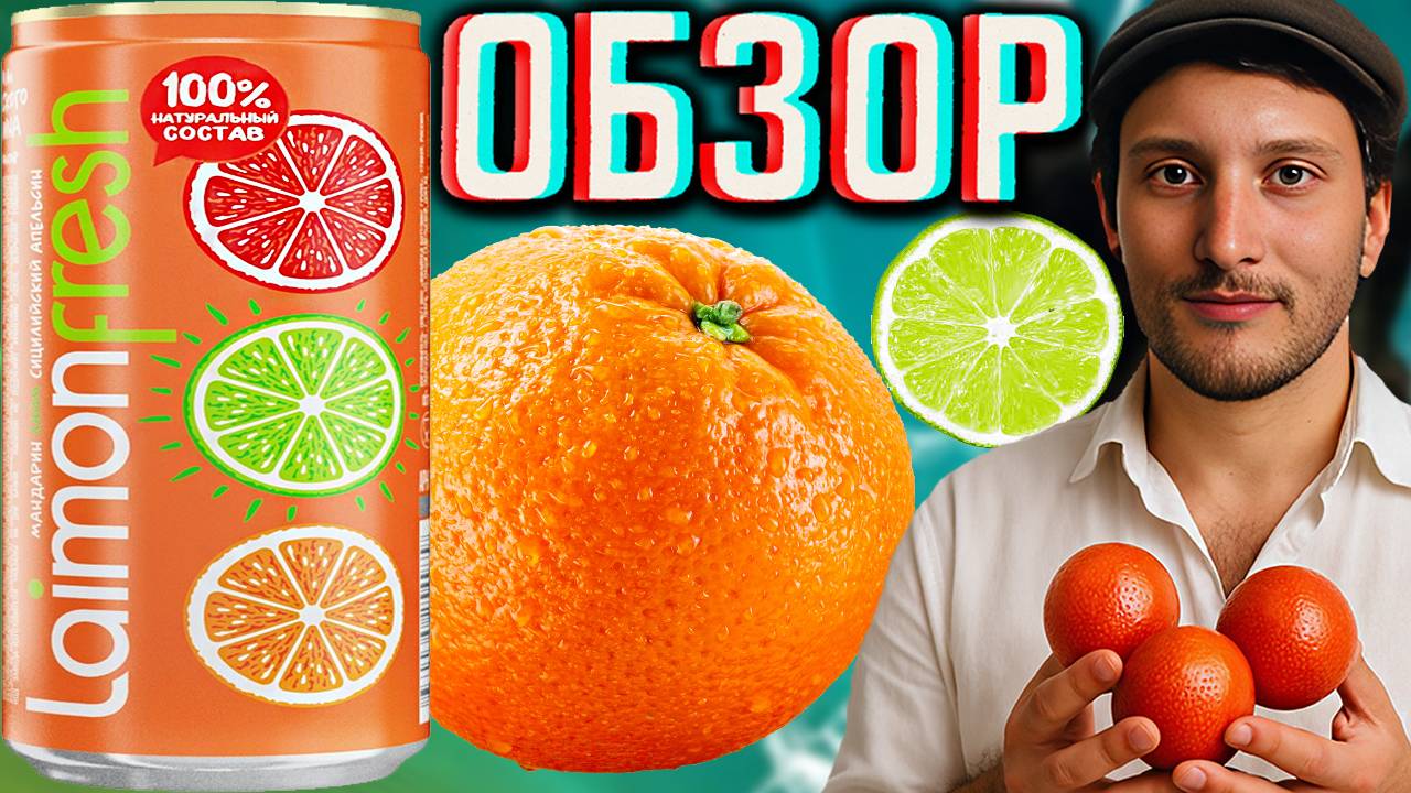 ЛАЙМОН ФРЕШ С СИЦИЛИЙСКИМ АПЕЛЬСИНОМ,МАНДАРИНОМ И ЛАЙМОМ | LAIMON FRESH 100% НАТУРАЛЬНЫЙ | ОБЗОР