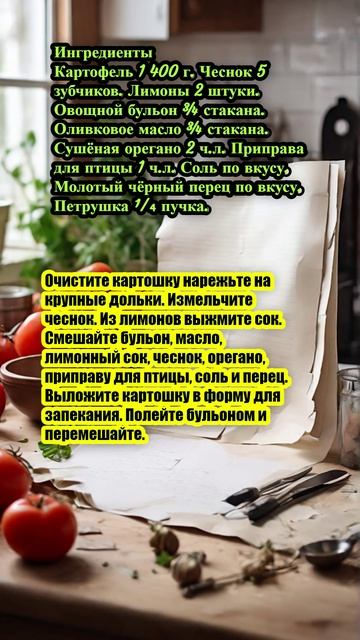 "Запечённая картошка по-гречески"