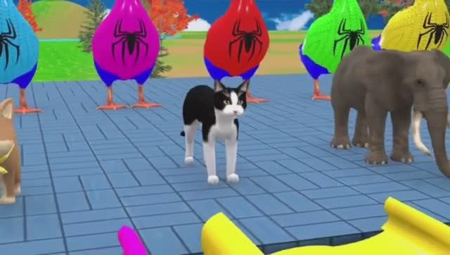 Животные. Видео для малышей. Цвета. Мультик. Смотреть