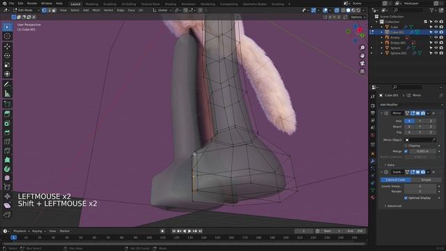 575761-03 - Modeling The Legs - Learn How To Create Stop Motion Character in Blender