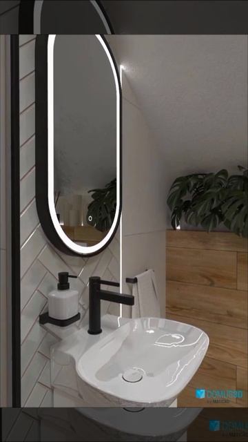 DomuS3D визуализация 360° проекта ванной комнаты