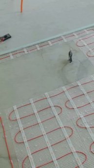 про теплый мат и наливной пол#ремонт#плиточник