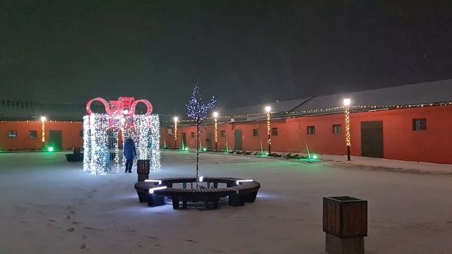 Зима Лебедянь вечер прогулка