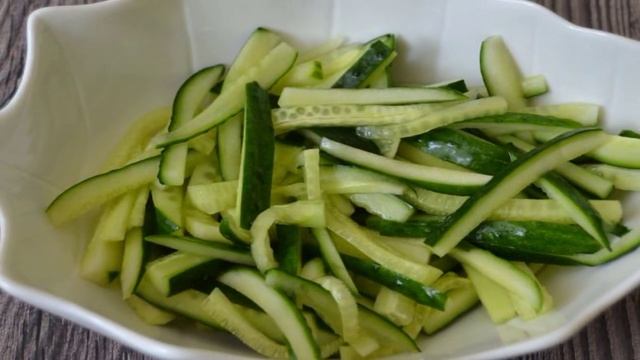 Говядина с огурцом по-китайски