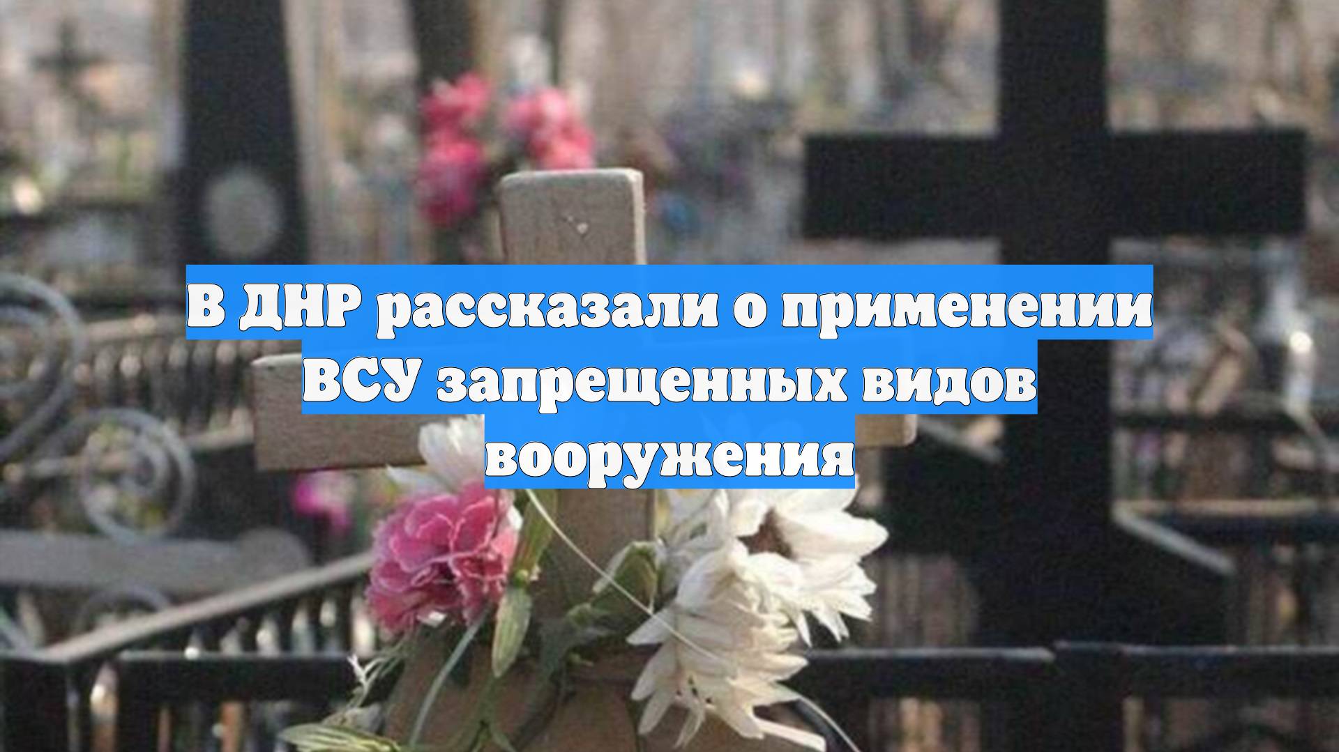 В ДНР рассказали о применении ВСУ запрещенных видов вооружения