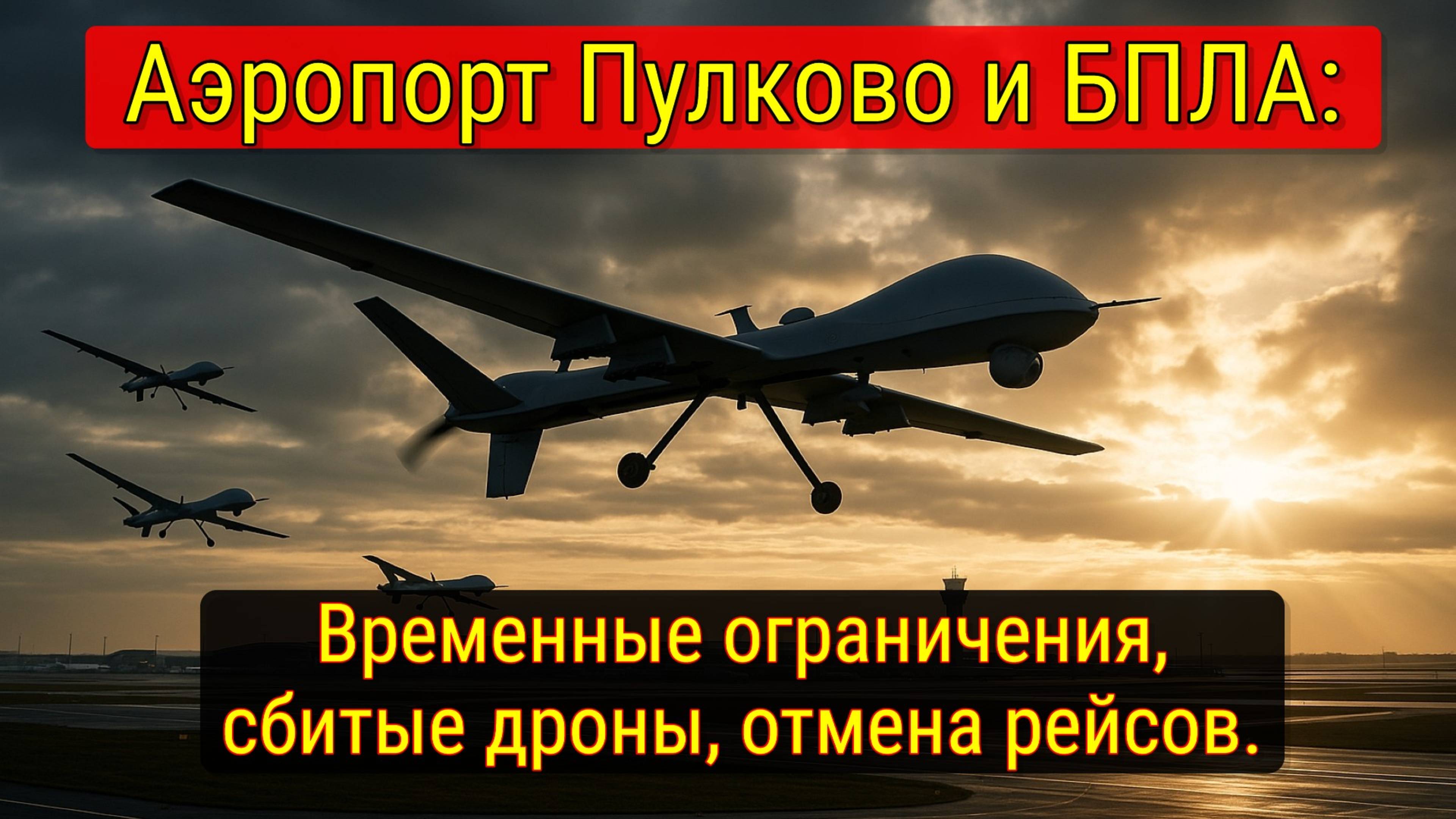 Ограничения полётов в Пулково: План Ковер и задержки рейсов из-за БПЛА.
