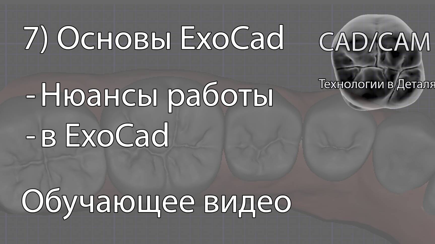 Нюансы работы в ExoCad