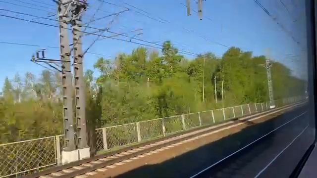 Выход из Москвы от Ленинградского вокзала до Алабушево из окна Сапсана