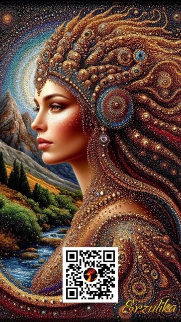 Оригинальные картины женские портреты точечная роспись #пуантилизм #pointillism