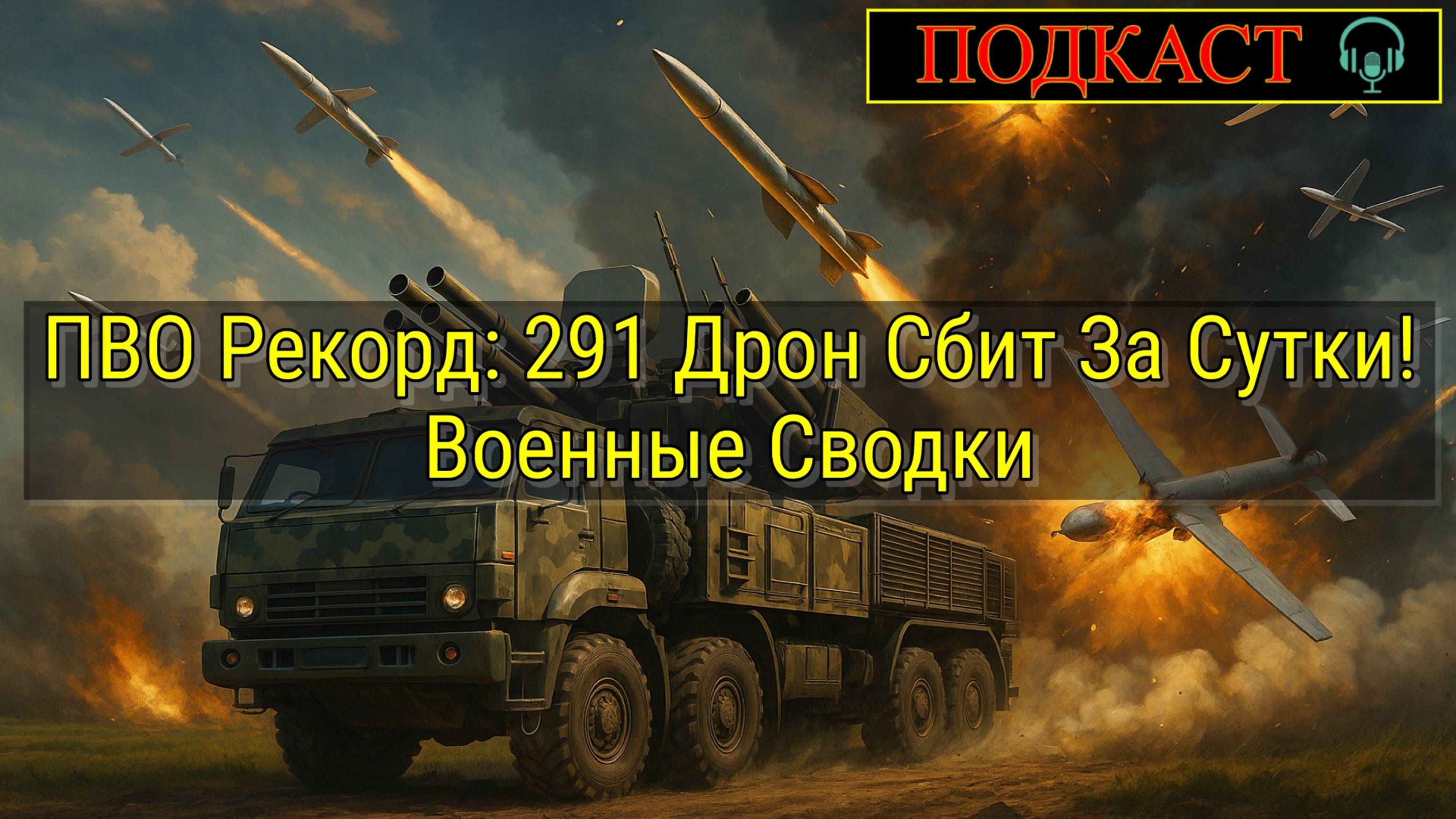 ПВО Рекорд: 291 Дрон Сбит За Сутки! Военные Сводки
