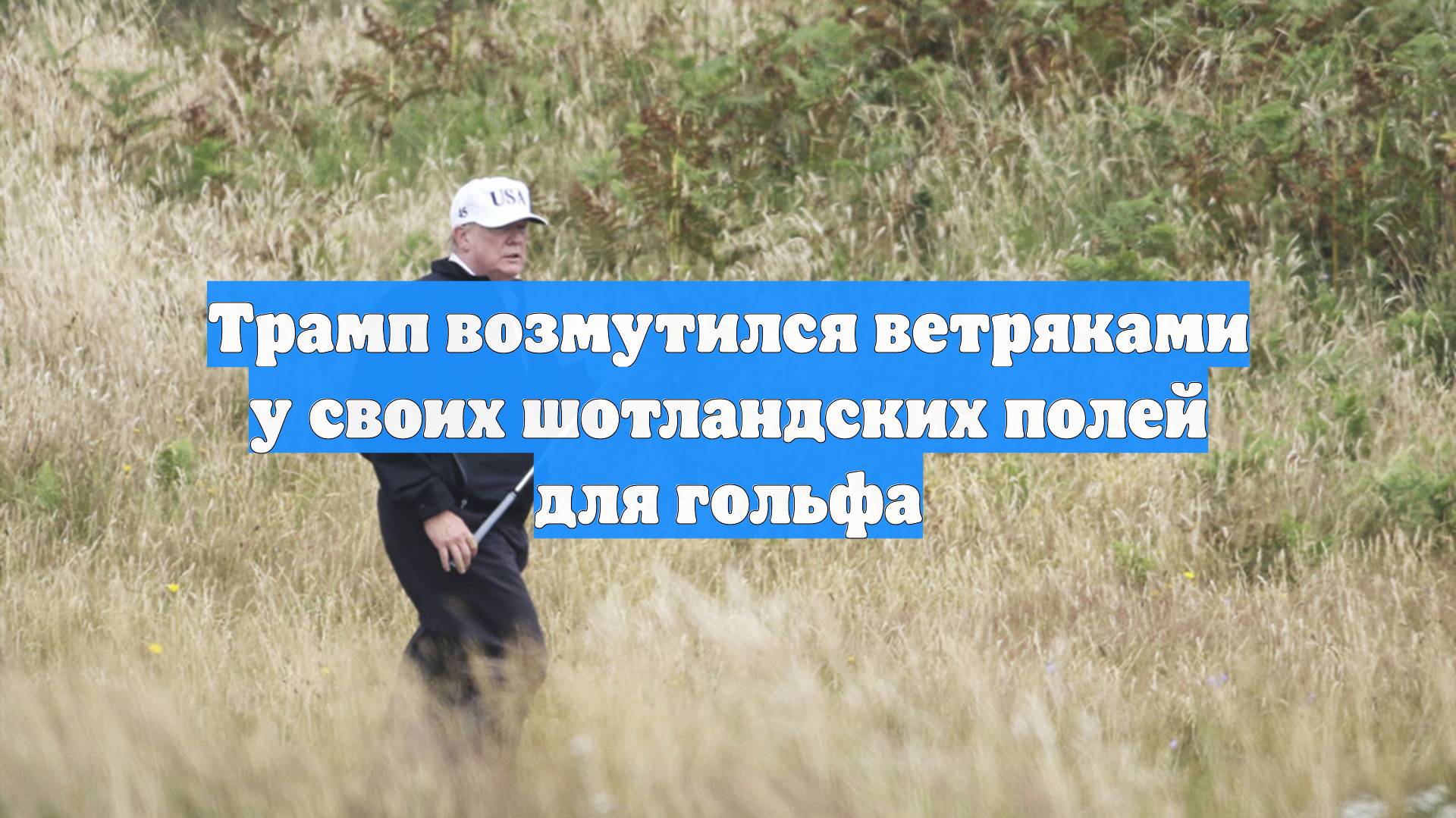 Трамп возмутился ветряками у своих шотландских полей для гольфа