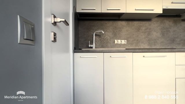 Просторная светлая студия с террасой 40м². Купить апартаменты в Сочи. АК 