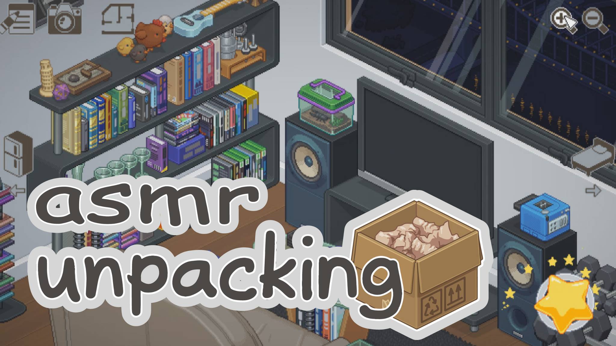 • АСМР • Играем в игру Unpacking #7 • Распаковываем вещи • Шепот и жвачка для ваших мурашек •