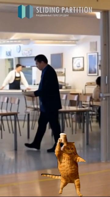 Мягкая перегородка для разделения пространства в столовой или кафе