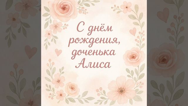 С днём рождения, доченька Алиса.mp4