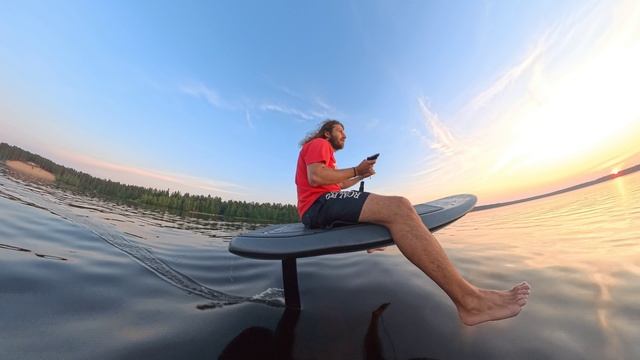 Парень уехал в закат...ПАРЯ в воздухе!