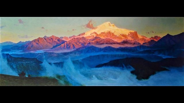 Вечерний Эльбрус (стихотворение В. Гаазова по картине П. Гречишкина)