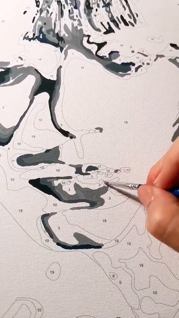 Картина по номерам Уэнсдей Аддамс. Арт-терапия