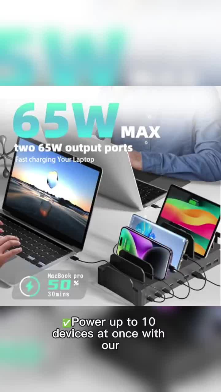 Fast Wireless Charging Dock for Phones, Earbuds & Smartwatches