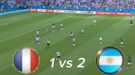 2018 полуфинал Аргентина Франция 4 : 2