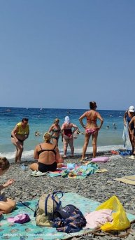 Пляж Сукко 30 июля в 12:00 #сукко #море #арендавсукко #анапа #пляж