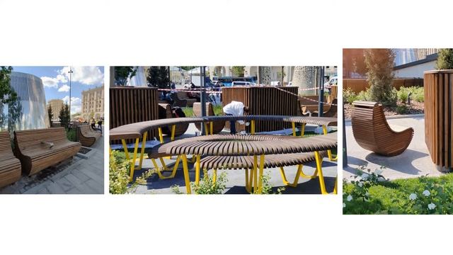 Фонтанная площадь! Скамейка-самокрутка и другие :)