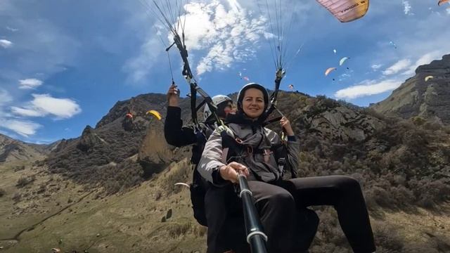 Полет на параплане. Чегем. Кайфово!