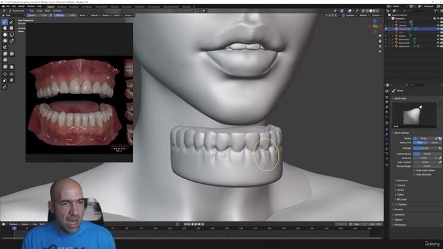 1.10 Изготовление зубов и раскраска лица