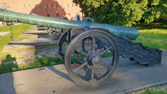 Старинная русская полевая пушка. 1628 год.