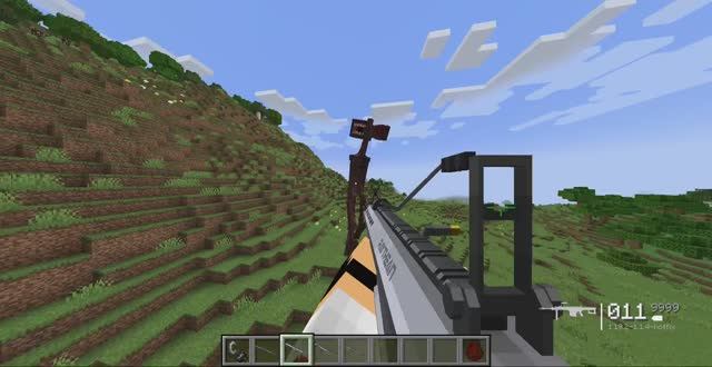 Minecraft, но я тестирую запрещенное оружие против сиреноголового!!!