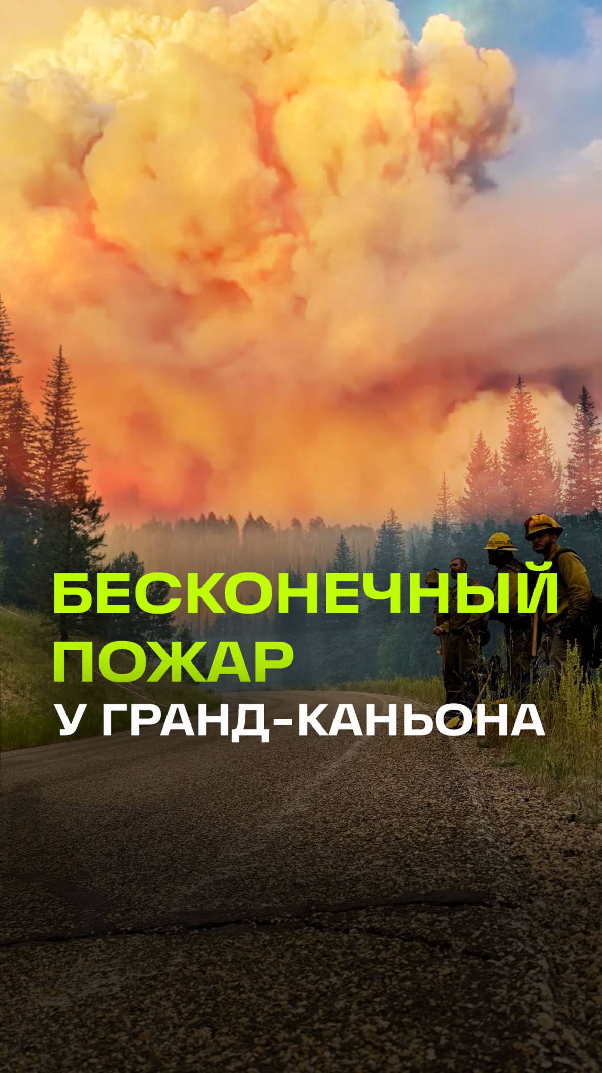 Лесной пожар у Гранд-Каньона стремительно расширяется