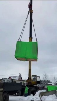 Доставка и разгрузка газобетонных блоков Поритеп компанией Блок Сток 05.02.23