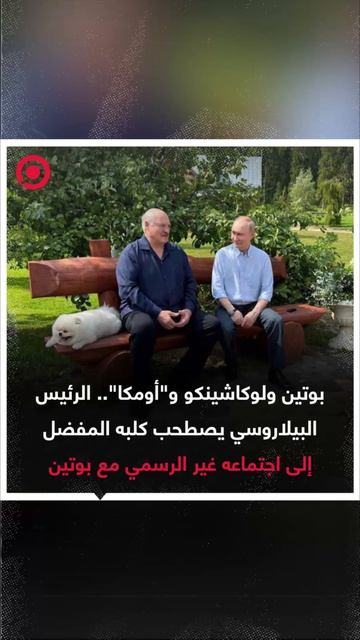 صورة ريل - لوكاشينكو يصطحب كلبه المفضل إلى اجتماعه غير الرسمي مع بوتين