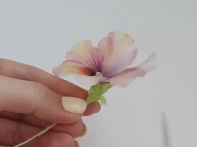 Анютины глазки. Лепка из полимерной глины. Часть 3