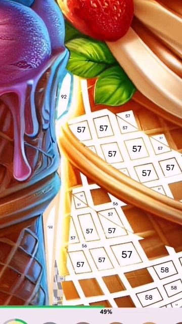 Раскрашиваем мороженое на пляже. Видео 3