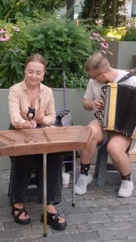 Уличные музыканты.Москва.Ул.Кузнецкий Мост