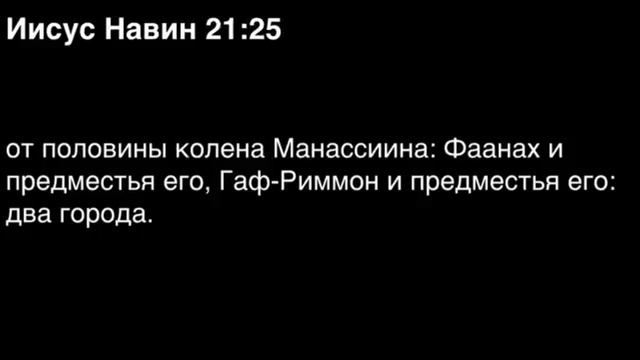 Книга Иисуса Навина, глава 21