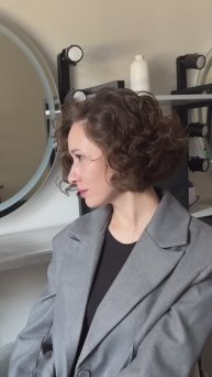 Красивые объемные локоны на короткие волосы #прическа #укладка #волосы #локоны