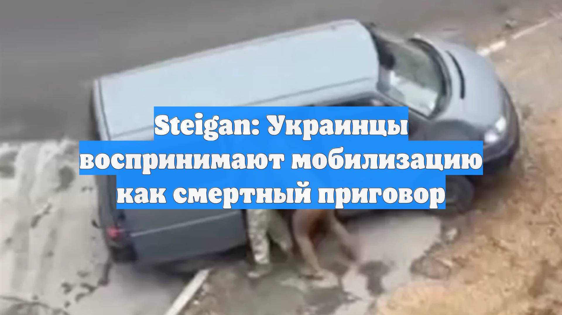 Steigan: Украинцы воспринимают мобилизацию как смертный приговор