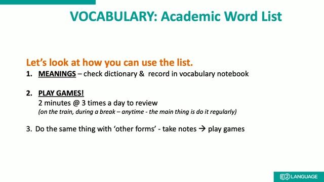 General and Academic Grammar - Grammar Clinics - Grammar Clinics - How to use the AWL