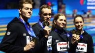 Российские пловцы взяли золото в эстафете 4x100 м на чемпионате мира в Сингапуре