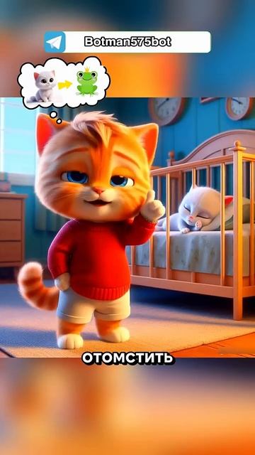 Братик_отомстил_2_ЧАСТЬ_сестренке_котику_#cats_#мультик_#ии_#dalle3