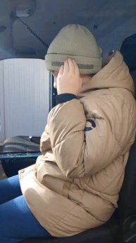 В полицейском машине