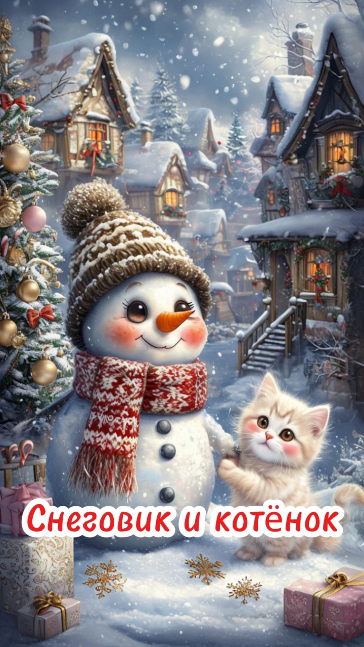 Детские сказки | Снеговик и котёнок| слушать сказки | сказки для детей | сказки |сказка на ночь