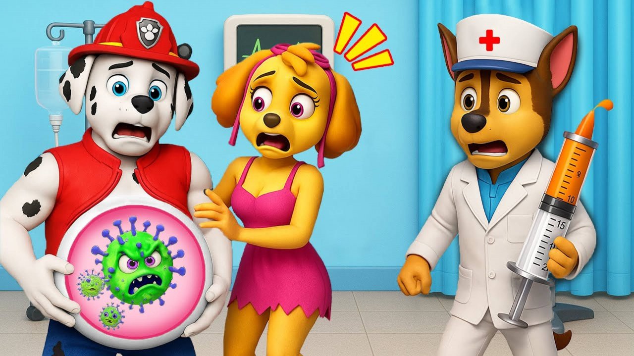 Щенячий патруль и Маршалл. Залипательное видео. Мультфильм для детей и малышей. Анимация