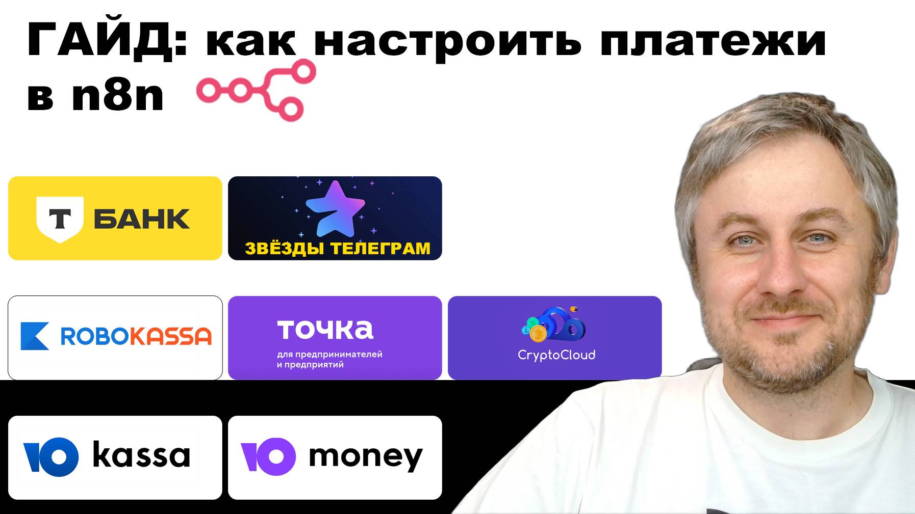 🚀 ГАЙД - 7 СПОСОБОВ ОПЛАТЫ| Т-Банк, ЮKassa, Robokassa, Telegram ⭐ и другие | n8n Автоматизация