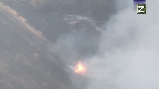 СВО Уничтожение БМП-2 ВСУ с применением FPV-дрона и последующим сбросом в районе Выемки, ДНР.